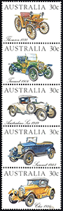 Australie 1984 - Thomson Steamer 1898 - Tarrant 1906 - Australian Six 1919 - Summit 1923 - Chic 1924