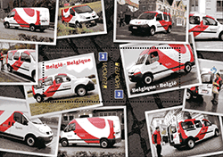 Belgique 2013 - Europa thématique véhicules de la Poste