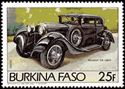 Burkina Faso 1985 - Peugeot 174 - 1927