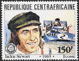 République Centrafricaine 1981 - Jackie Stewart 1965