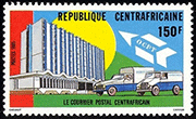 République Centrafricaine 1985 - Véhicules de la Poste