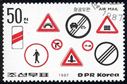 Corée du Nord 1987 - Signalisation