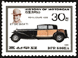 Corée du Nord 1986 - Bugatti Royale 1928