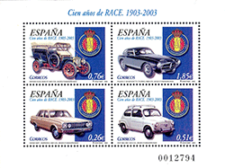 Espagne 2003 - Série Automobiles