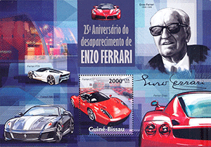 Guinée-Bissau 2011 - Hommage à Enzo Ferrari