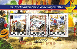 Liechtenstein 2016 - Bloc émis pour le salon philatélique de Sindelfingen (Allemagne !!)  en 2016