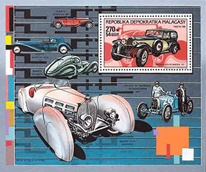 Madagascar 1989 - Hommage à Ettore Bugatti