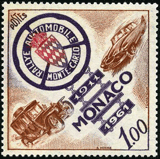 1961 n° 555 - Cinquentenaire du Rallye de Monte Carlo