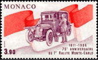 1986 n° 1534 - 75è anniversaire du Rallye de Monte Carlo