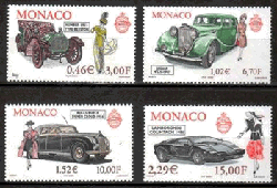 Monaco 2000 n° 2257/60 - Evolution de l'Automobile et de la mode