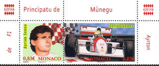 Monaco 2014 n° 2915/16 - Pilote de F1 - Ayrton Senna
