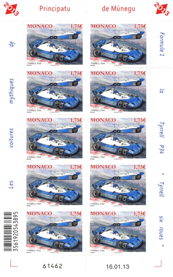 Monaco 2013 Mini feuillet du n° 2869 - Tyrell P34F