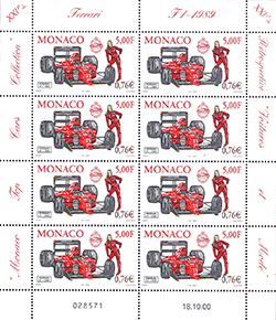 Monaco 2000 Mini feuillet du n° 2276 - Ferrari F1