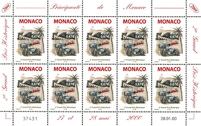 Monaco 2000 Mini Feuillet du n° 2251 - 2è GP Historique