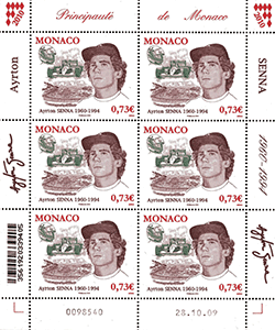 Monaco 2009 Mini Feuillet du  n° 2709 - Ayrton Senna