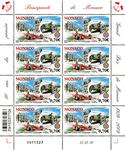 Monaco 2009 Mini Feuillet du  n° 2679 - 80è Anniversaire du GP de Monaco