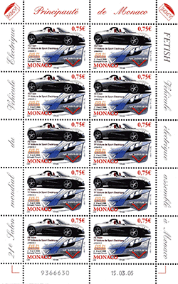 Monaco 2005 Mini feuillet du  n° 2487 - Congrès mondial des véhicules électriques