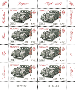 Monaco 2000 Mini feuillet du n° 2258 - Jaguar - 1947