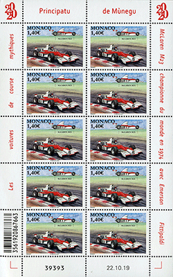 Monaco 2020 Mini Feuillet - McLaren M23