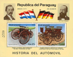 Paraguay 1983 - Karl Benz et Gottlieb Daimler