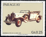 Paraguay 1986 - Maybach W6 - 1930