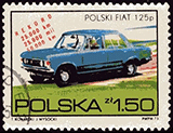 Pologne 1973 - Fiat 125