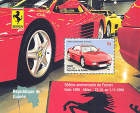 République de Guinée 1998 - 50ème Anniversaire de Ferrari