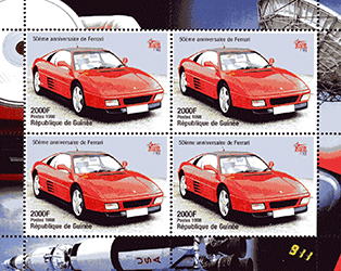 République de Guinée 1998 - 50ème Anniversaire de Ferrari