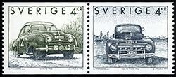 Suède 1992 - Saab 92 - 1950 / Volvo PV831 - 1950