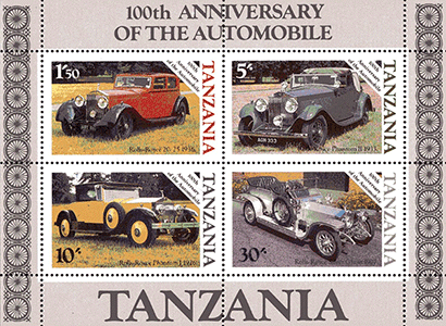 Tanzanie 1986 - Hommage Rolls Royce