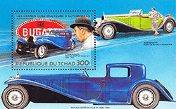 Tchad 1983 - Hommage à Ettore Bugatti avec une Bugatti Royale 1933