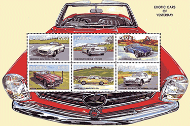 Zambie 1998 - Mercedes 300 SL - Chevrolet Corvair - Cobra 427 - Aston Martin DB5 - BMW 2002 Turbo - Cadillac Eldorado