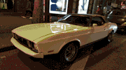 Ford Mustang Cabriolet 1973 - Vue à Paris