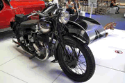 Moto Ariel et Side car Jaguar - 1933