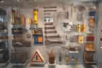 Vitrine d'objets divers