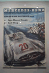 Affiche du Grand Prix de France - 1954 