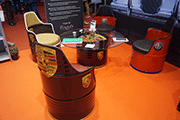 Salon sur base de bidon industriel